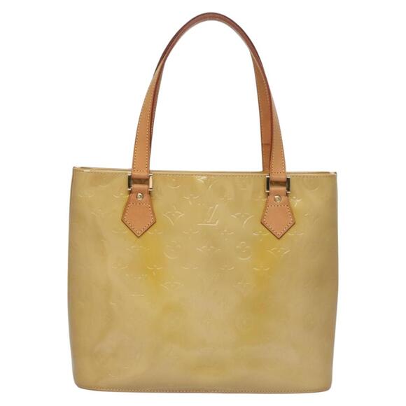 LOUIS VUITTON Monogram Vernis Houston Hand Bag Beige M91004 - Picture 3 of 13